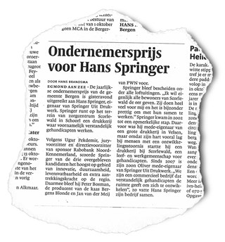 Alkmaarsche Courant 12 oktober 2010